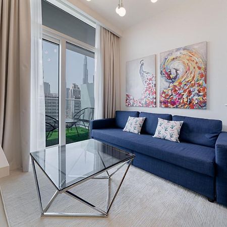 Alluring 1 Bd Apartment In Business Bay With Burj Khalifa View Dubái Exterior foto