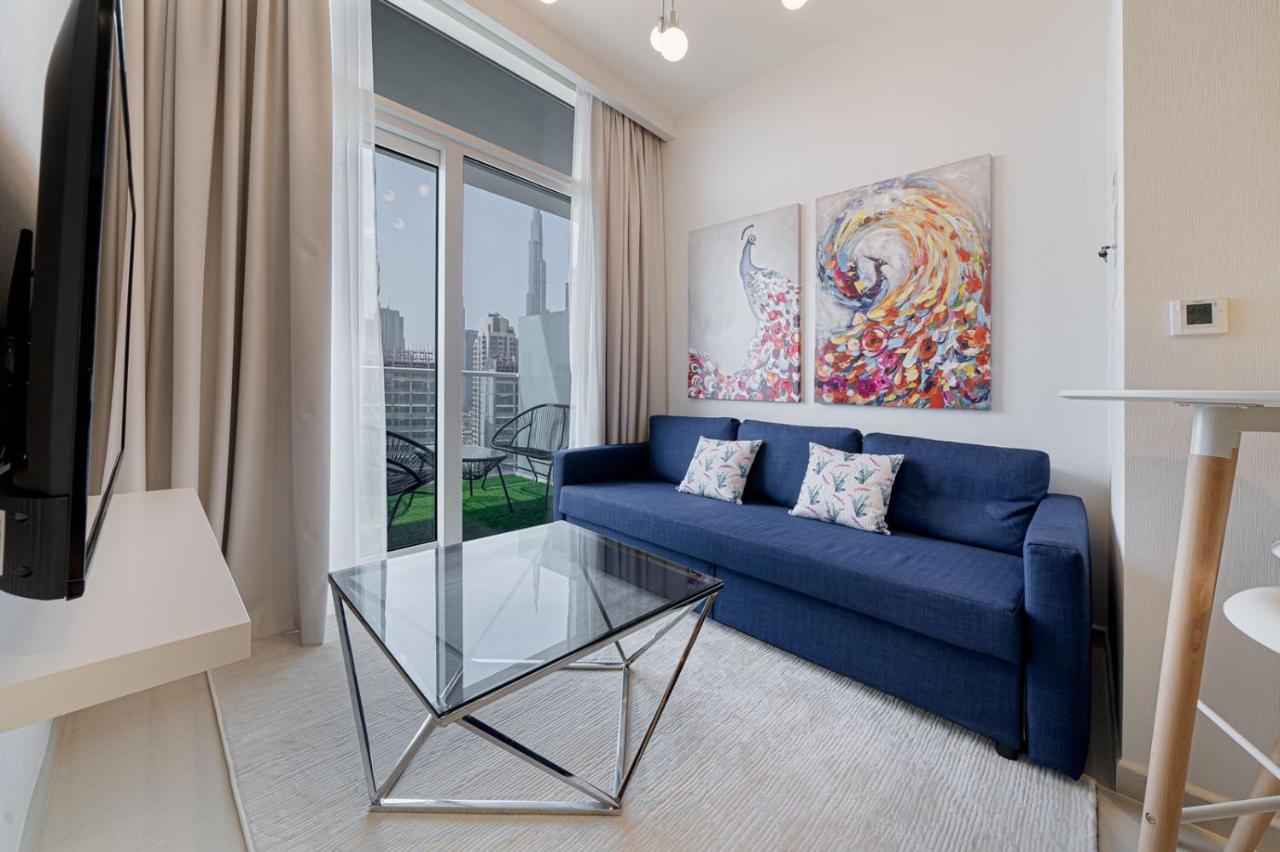 Alluring 1 Bd Apartment In Business Bay With Burj Khalifa View Dubái Exterior foto